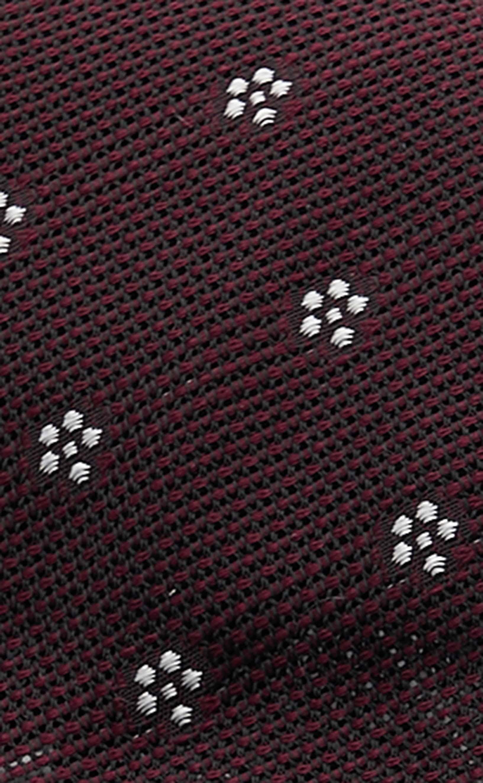 Burgundy Floral Grenadine Tie